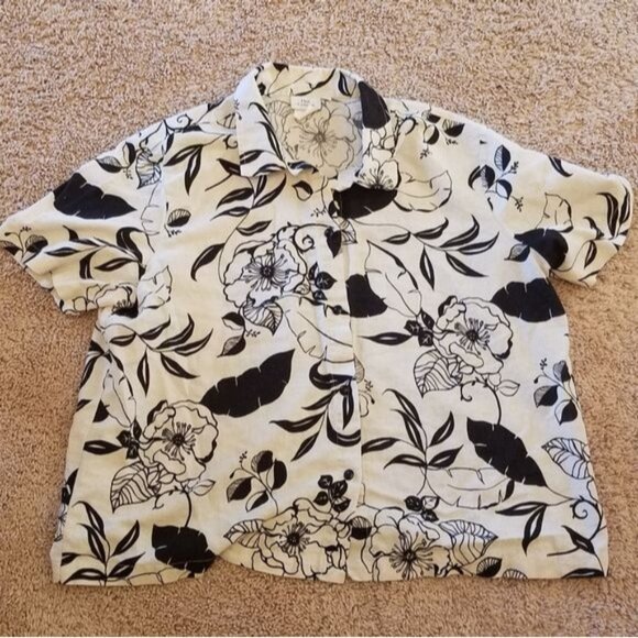 4 Shirts Blouses Tops Linen Button Up Cotton Women's WOMAN'S Size Extra Large - Picture 3 of 10